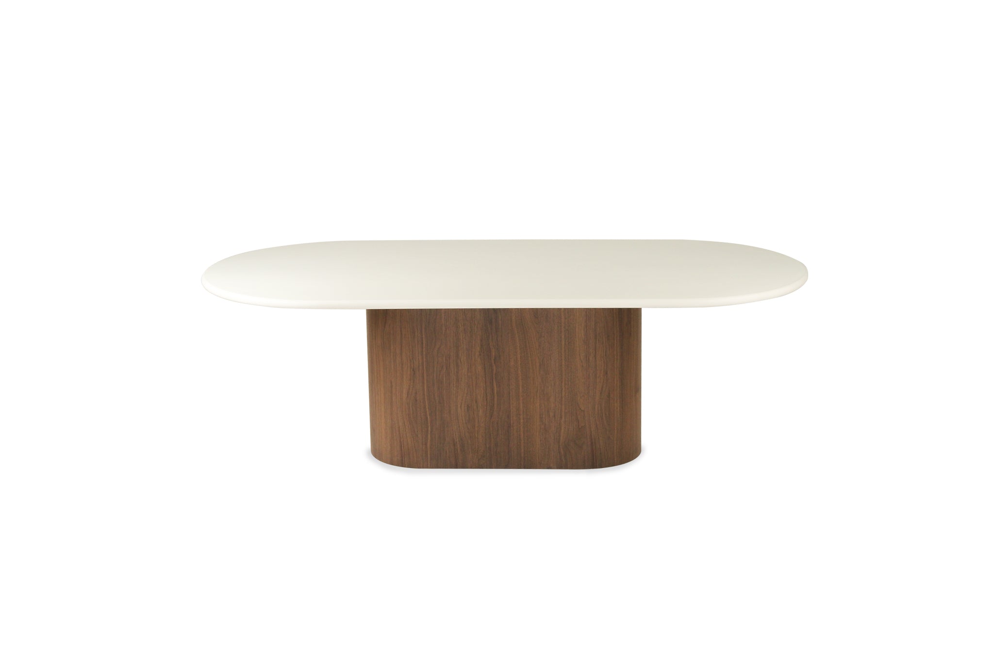 Harlow Oval Dining Table - Walnut Base 240cm - SEATONES