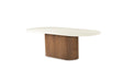 Harlow Oval Dining Table - Walnut Base 240cm - SEATONES