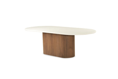 Harlow Oval Dining Table - Walnut Base 280cm - SEATONES