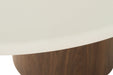 Harlow Oval Dining Table - Walnut Base 240cm - SEATONES