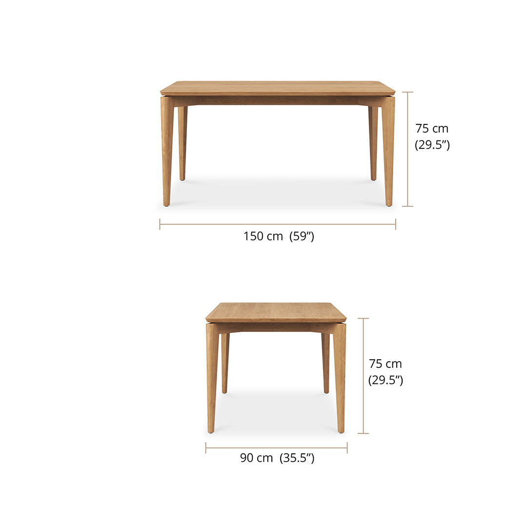 Jude Dining Table - Natural 150cm - SEATONES