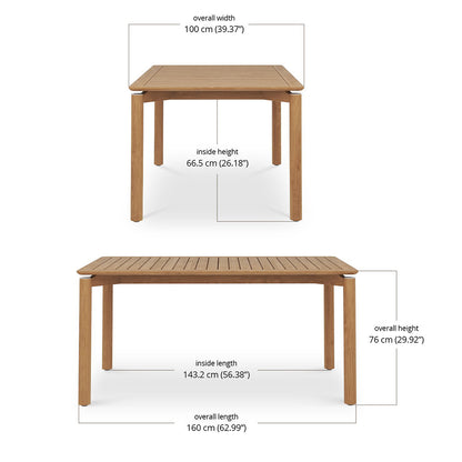 Esperance Outdoor Dining Table - 160 cm