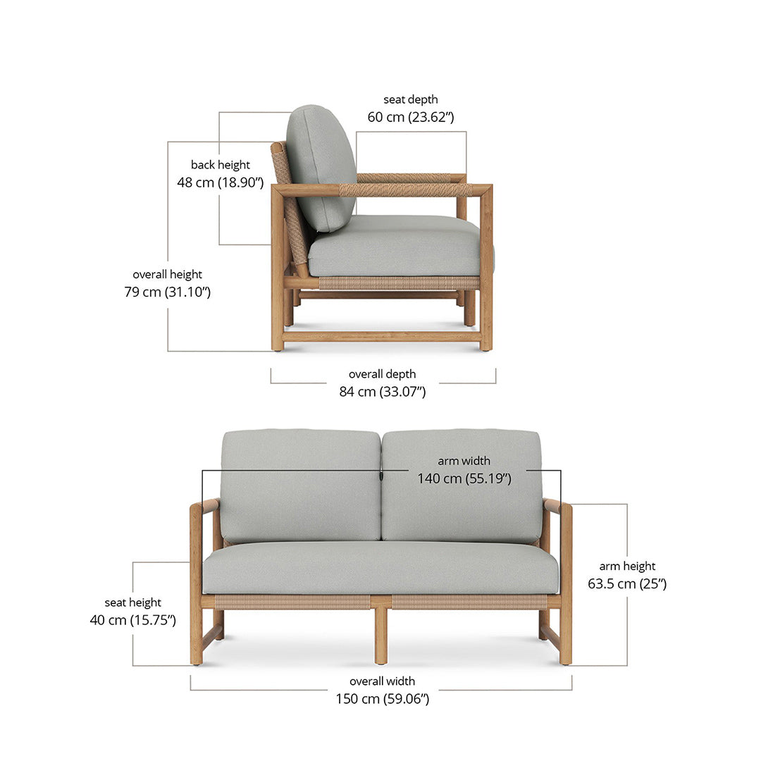 Esperance Outdoor Sofa - 2 Seater