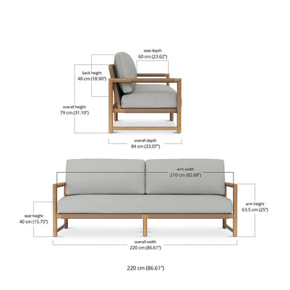 Esperance Outdoor Sofa - 3 Seater