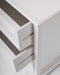 Close-up of the Halifax Grand Bedside Drawer Unit showing the open drawer, white painted finish and side panel detail.