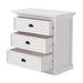 Angled product view of the Halifax Grand Bedside Drawer Unit with all three drawers open, showing generous drawer storage.