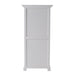 Back view of the Halifax Grand Storage Unit with Basket Set showing the white painted rear panel and simple plinth base.