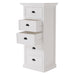 Halifax Grand Storage Unit with Drawers shown with two drawers open, highlighting the white painted finish and drawer storage.