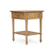 Hamilton Cane Bedside Table - 57cm Weathered Oak - SEATONES