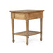 Hamilton Cane Bedside Table - 57cm Weathered Oak - SEATONES