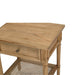 Hamilton Cane Bedside Table - 57cm Weathered Oak - SEATONES