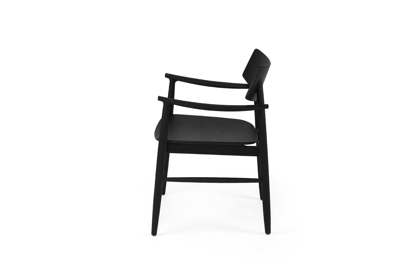 Harlow Armchair - Black - Timber Seat