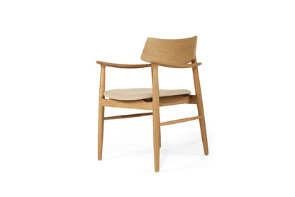 Harlow Armchair - Natural - Linen Seat