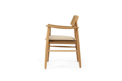 Harlow Armchair - Natural - Linen Seat