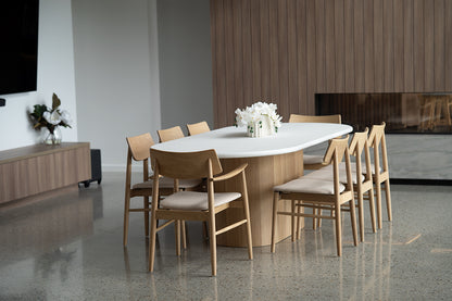 Harlow Armchair - Natural - Linen Seat