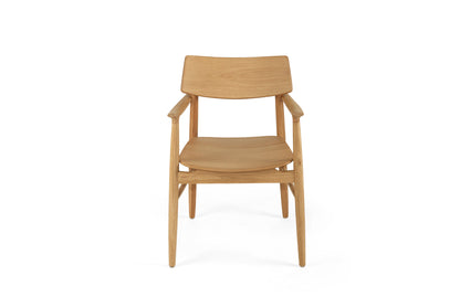 Harlow Armchair - Natural - Timber Seat