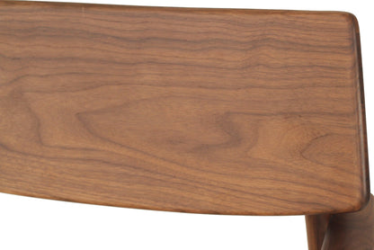 Harlow Armchair - Walnut - Linen Seat