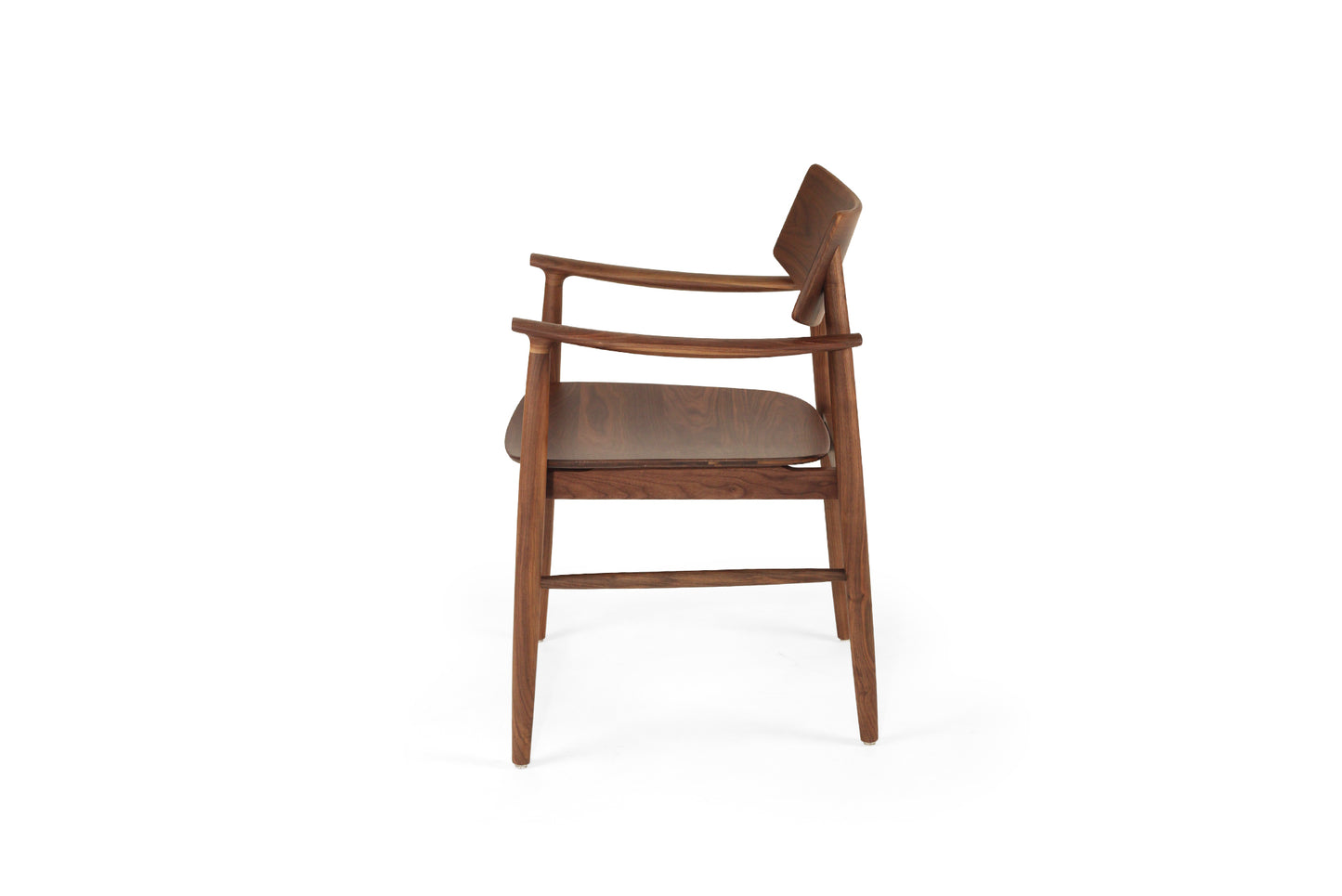 Harlow Armchair - Walnut - Timber Seat