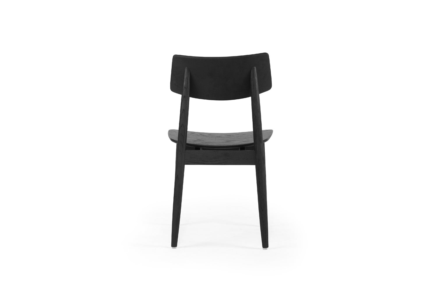 Harlow Dining Chair - Black with Timber Seat