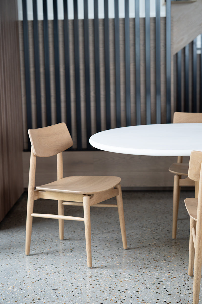 Harlow Dining Chair - Natural with Timber Seat