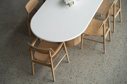 Harlow Dining Chair - Natural with Timber Seat