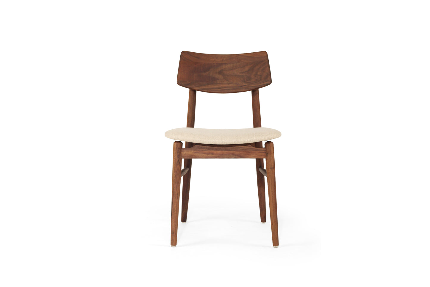 Harlow Dining Chair - Walnut with Linen Seat