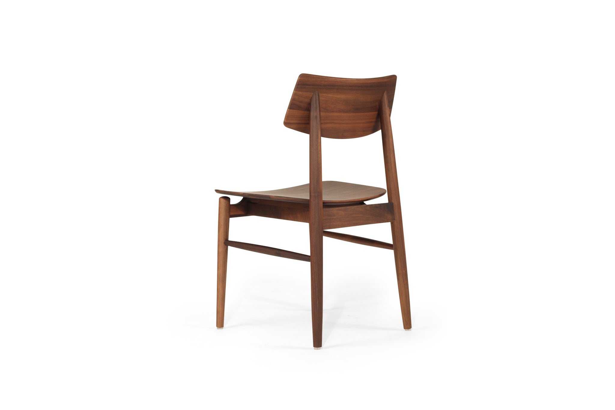 Harlow Dining Chair - Walnut with Timber Seat