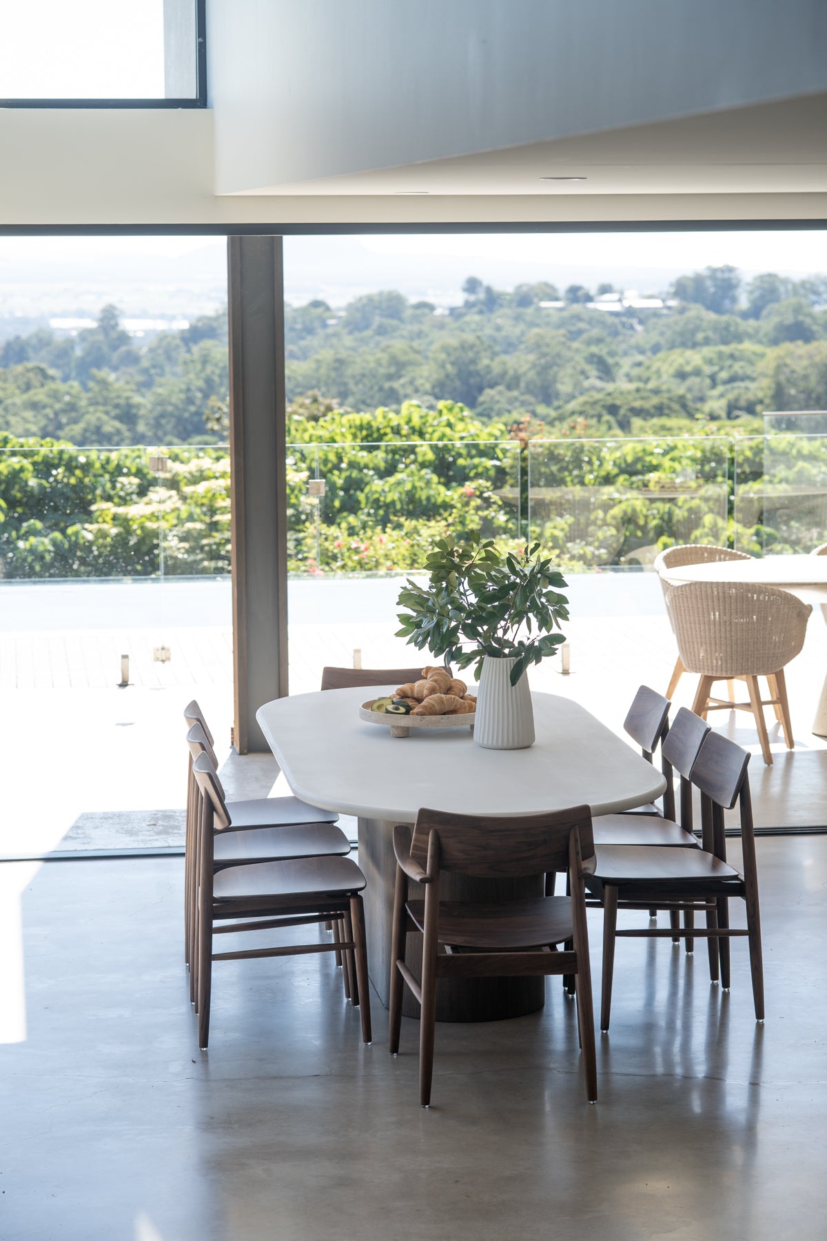 Harlow Dining Chair - Walnut with Timber Seat