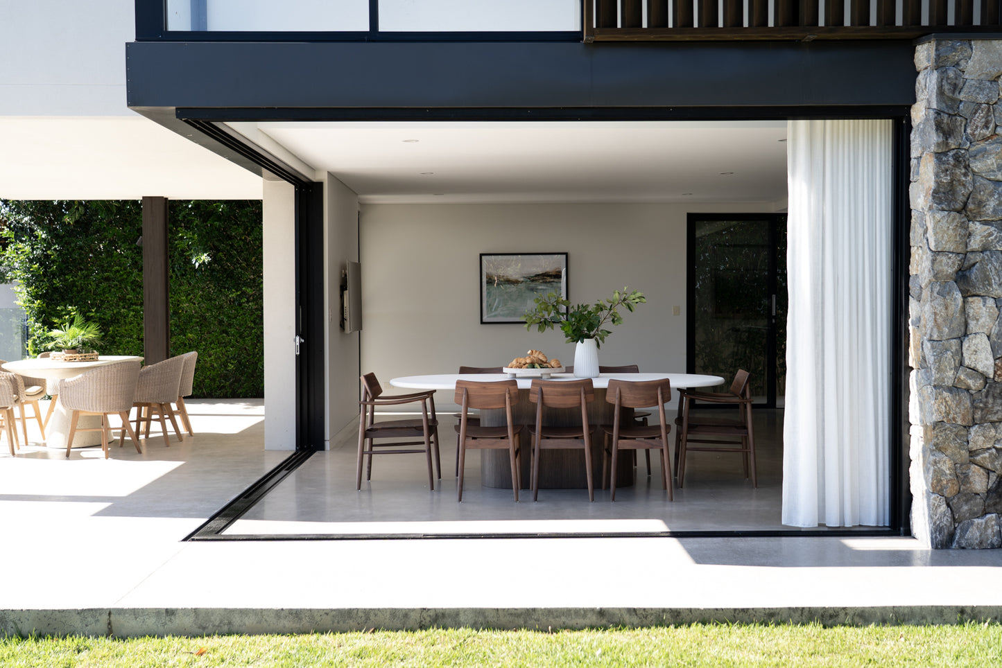 Harlow Dining Chair - Walnut with Timber Seat