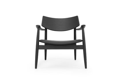 Harlow Occasional Chair - Black - Leather Seat