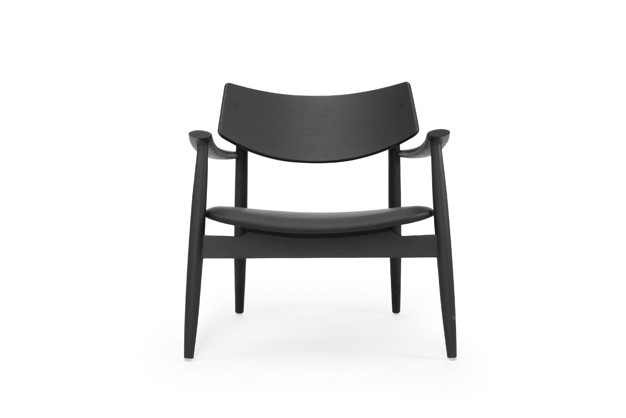 Harlow Occasional Chair - Black - Leather Seat