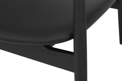 Harlow Occasional Chair - Black - Leather Seat
