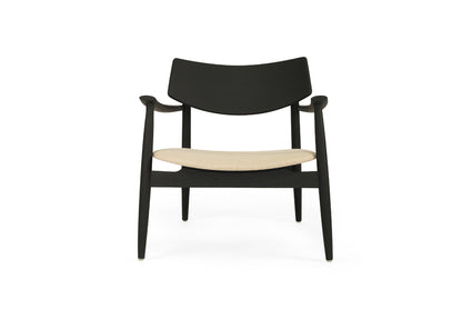 Harlow Occasional Chair - Black - Linen Seat