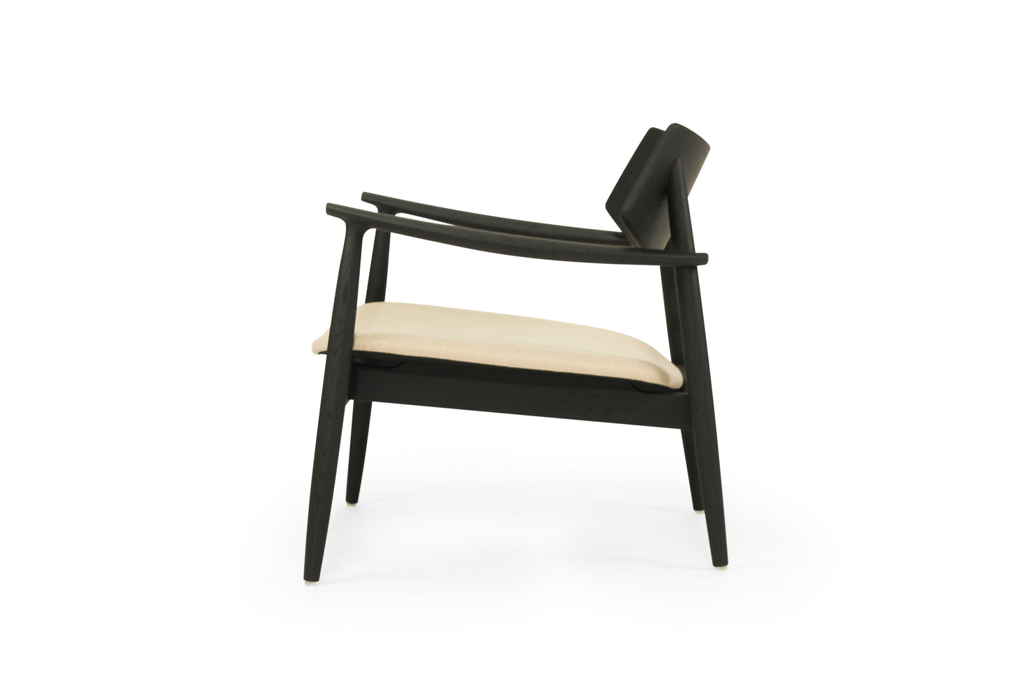 Harlow Occasional Chair - Black - Linen Seat