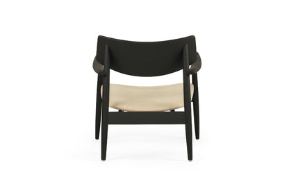 Harlow Occasional Chair - Black - Linen Seat