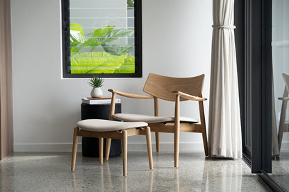 Harlow Occasional Chair - Natural - Linen Seat