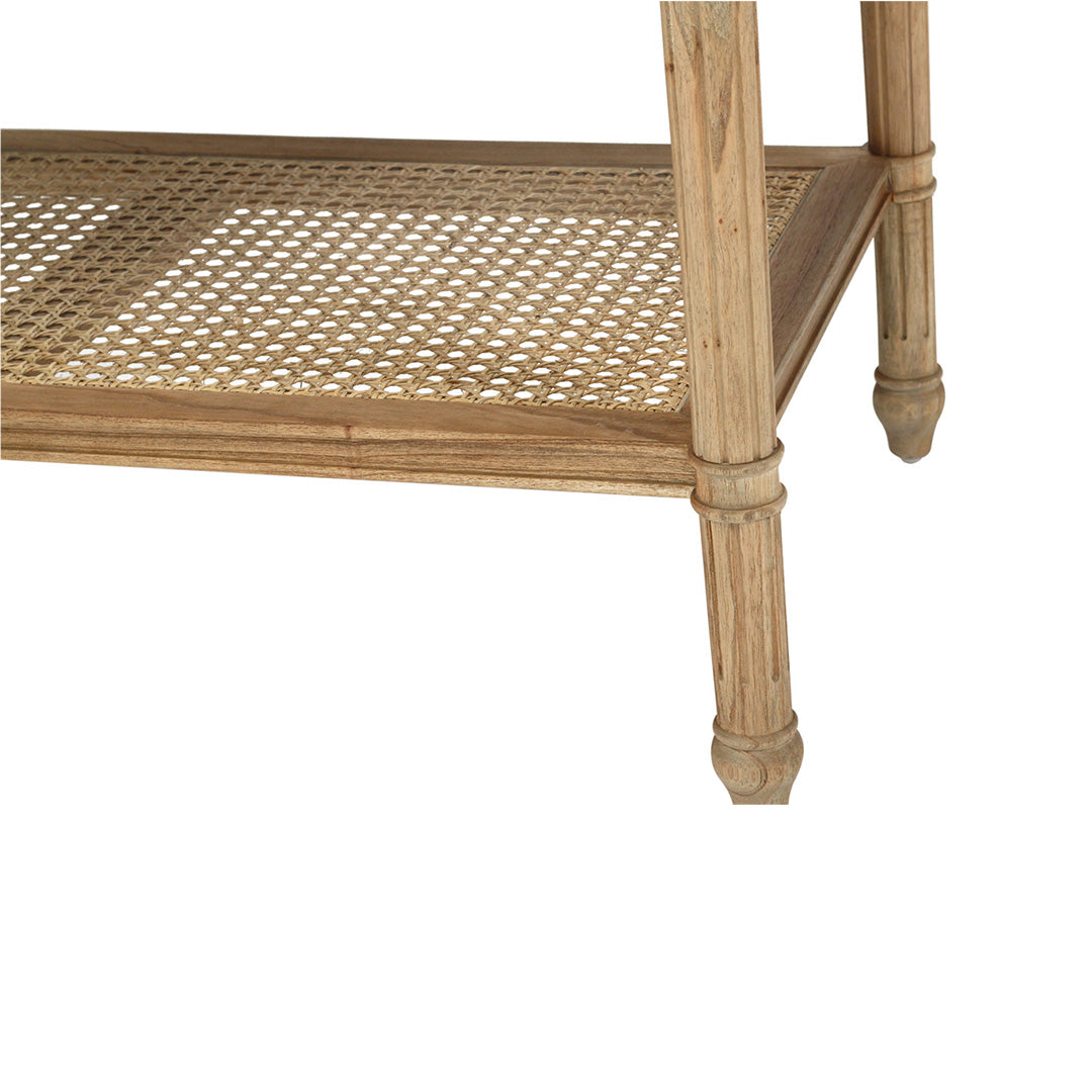 Hamilton Bedside Table - Weathered Oak - 91cm Wide - SEATONES