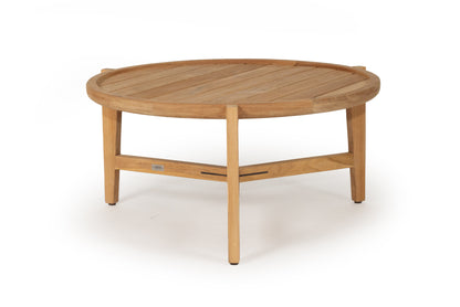 Kingscliff Outdoor Round Coffee Table - Natural - 80cm