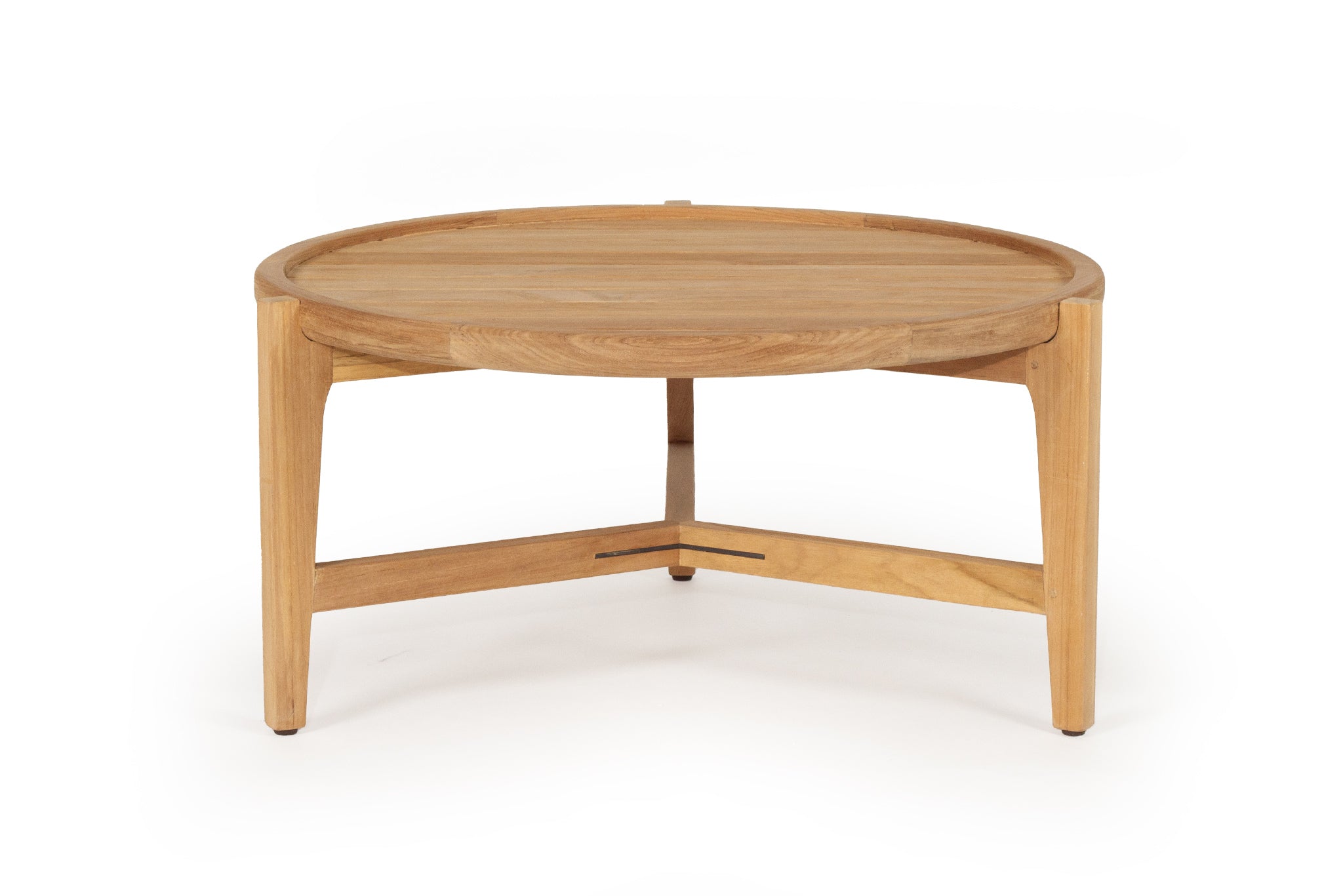 Kingscliff Outdoor Round Coffee Table - Natural - 80cm