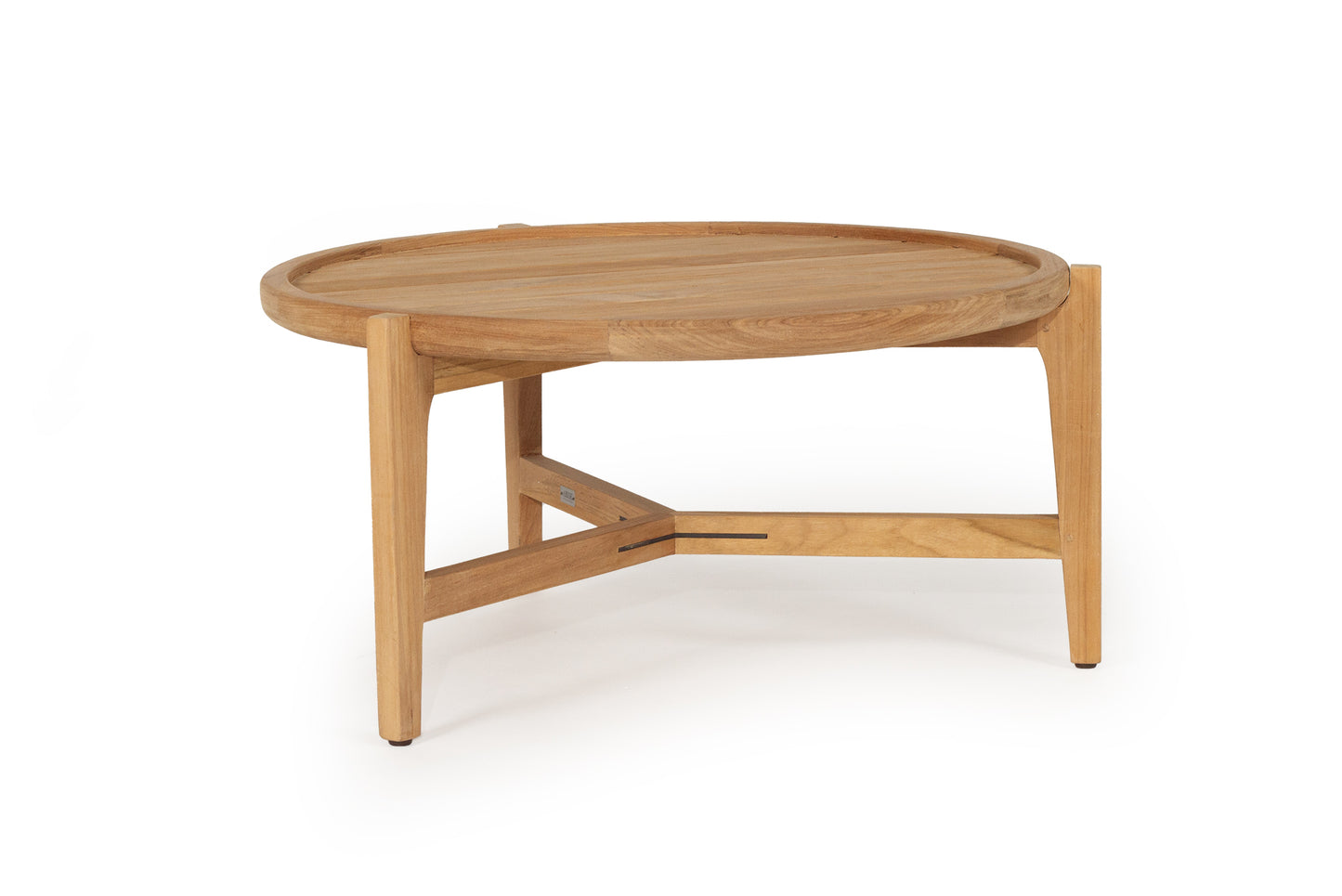 Kingscliff Outdoor Round Coffee Table - Natural - 80cm