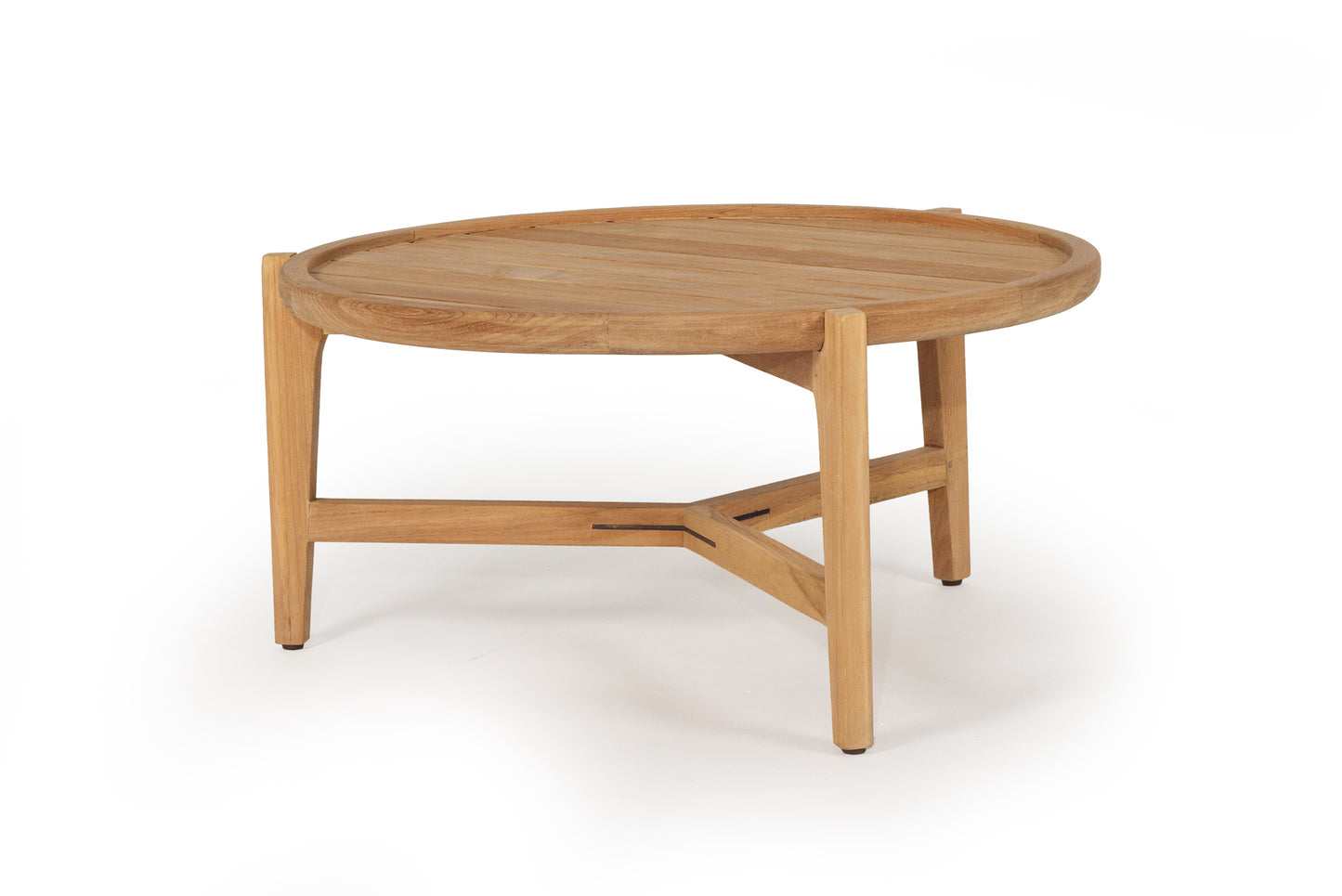 Kingscliff Outdoor Round Coffee Table - Natural - 80cm