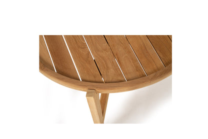 Kingscliff Outdoor Round Coffee Table - Natural - 80cm