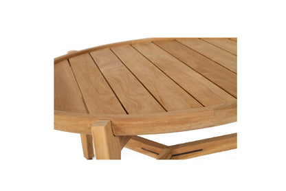 Kingscliff Outdoor Round Coffee Table - Natural - 80cm