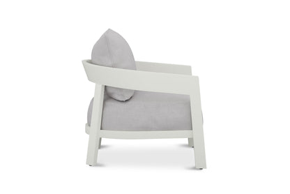 Kingscliff Outdoor Sofa - Powder Coated White Frame - 1 Seater