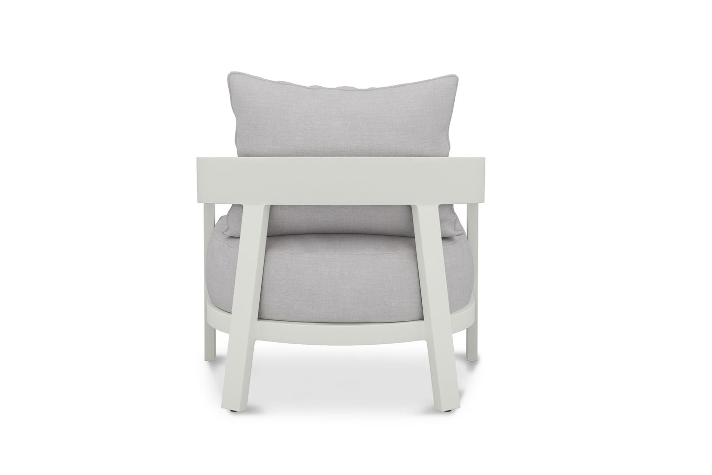 Kingscliff Outdoor Sofa - Powder Coated White Frame - 1 Seater