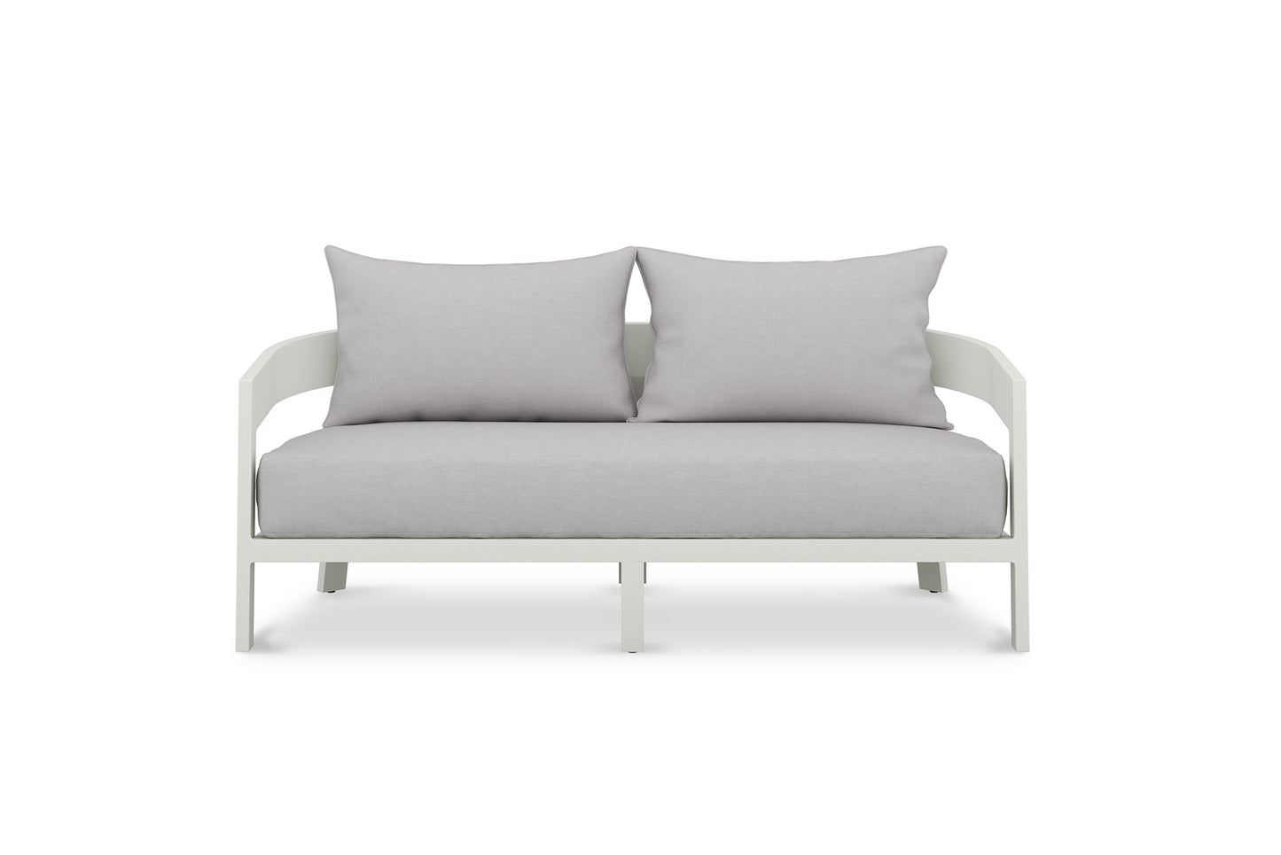 Kingscliff Outdoor Sofa - Powder Coated White Frame - 2 Seater