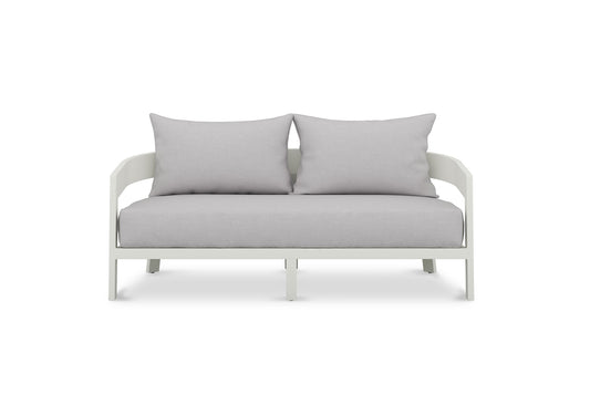 Kingscliff Outdoor Sofa - Powder Coated White Frame - 2 Seater