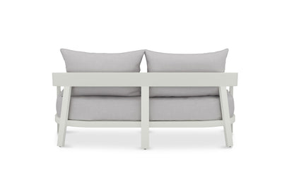 Kingscliff Outdoor Sofa - Powder Coated White Frame - 2 Seater