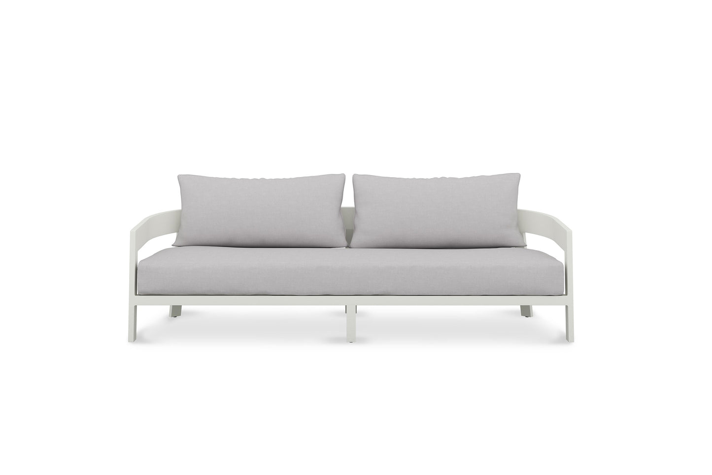 Kingscliff Outdoor Sofa - Powder Coated White Frame - 3 Seater
