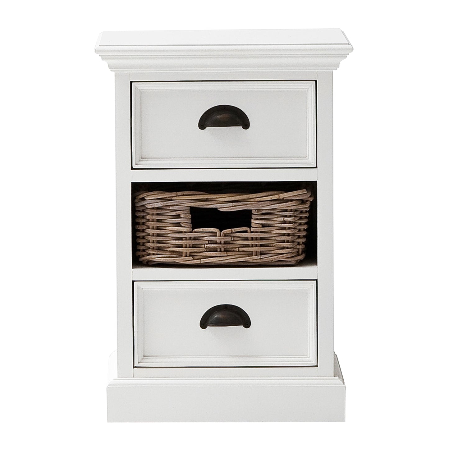 Halifax Bedside Storage Unit with Basket - SEATONES
